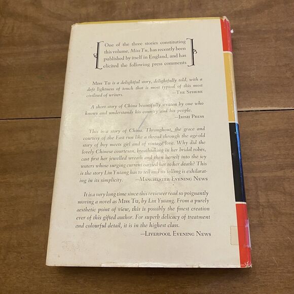 Lin YUTANG Widow Nun and Courtesan 1951 CHINESE NOVELETTES BOOK - Picture 6 of 6